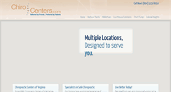 Desktop Screenshot of chirocenters.com